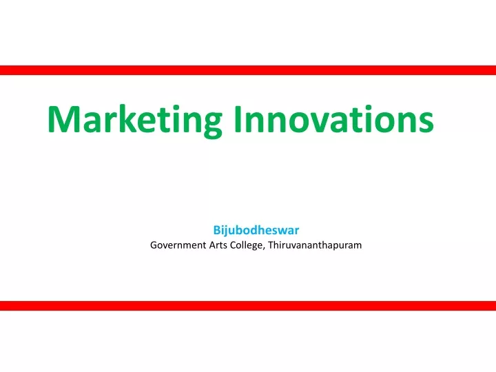 marketing innovations
