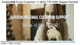 sudden link email customer 1 800 775 5582 support number