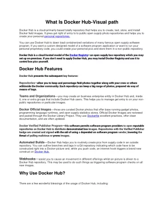 What Is Docker Hub