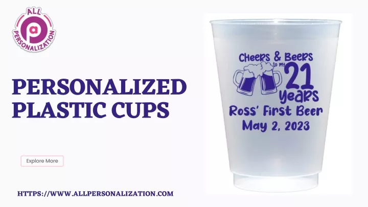 personalized plastic cups
