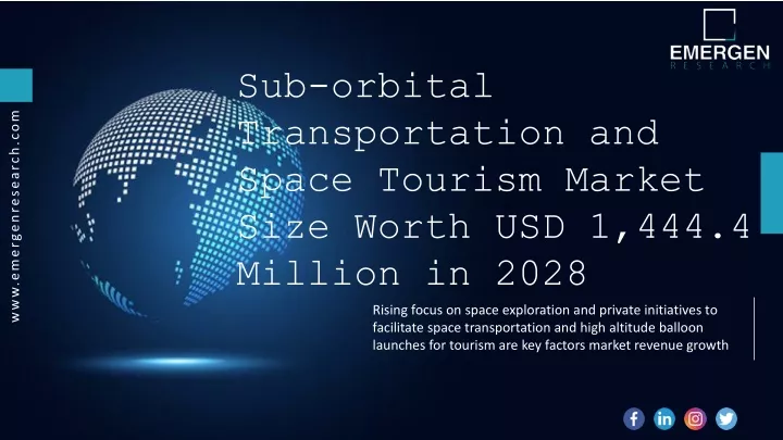 sub orbital transportation and space tourism