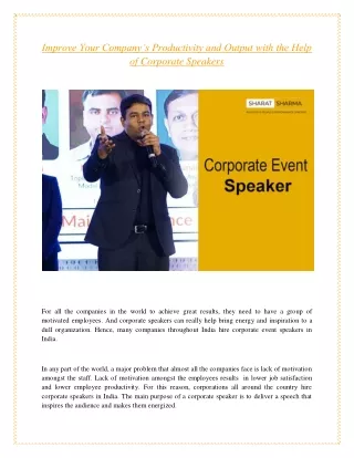 improve your company s productivity and output
