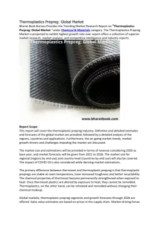 thermoplastics prepreg global market bharat book