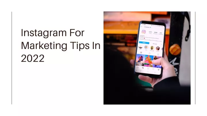 instagram for marketing tips in 2022