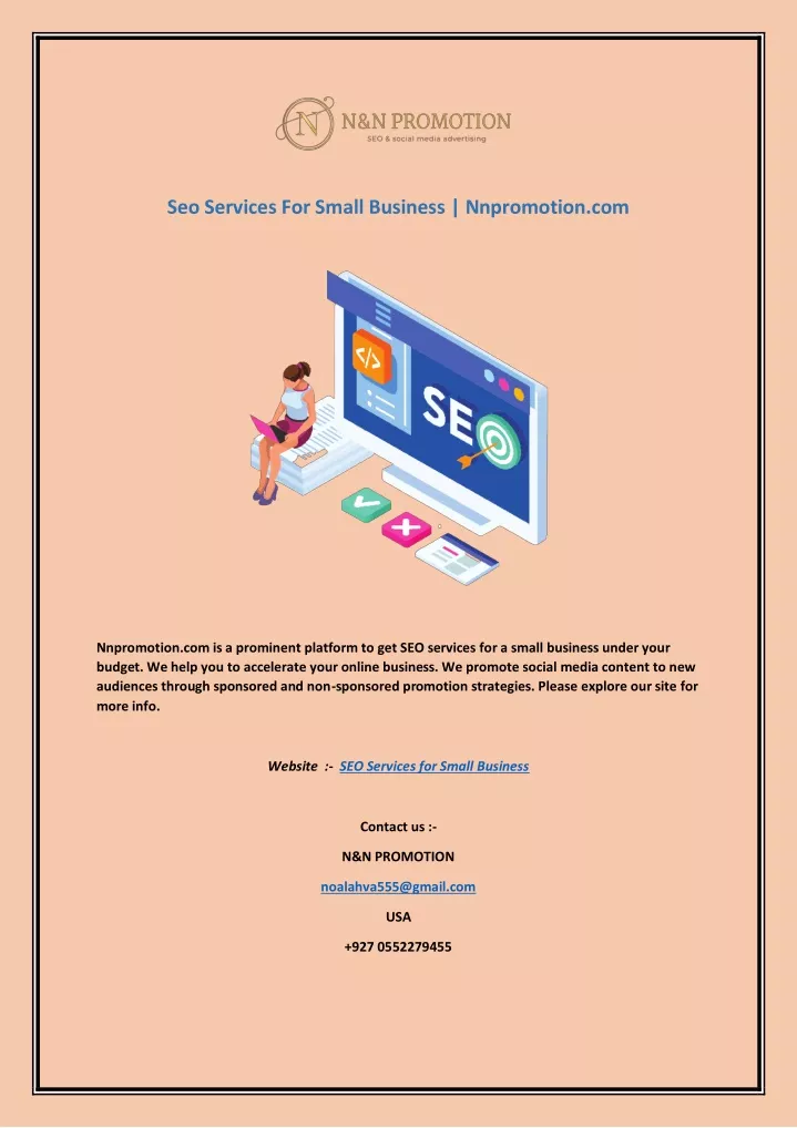 seo services for small business nnpromotion com