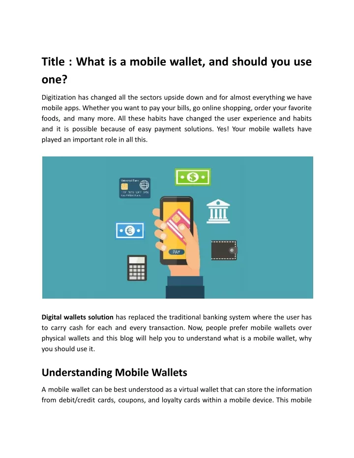 title what is a mobile wallet and should