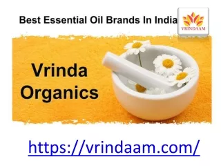 Best Essential Oil Brands in  india