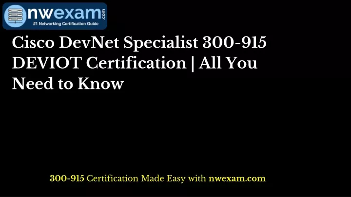 cisco devnet specialist 300 915 deviot