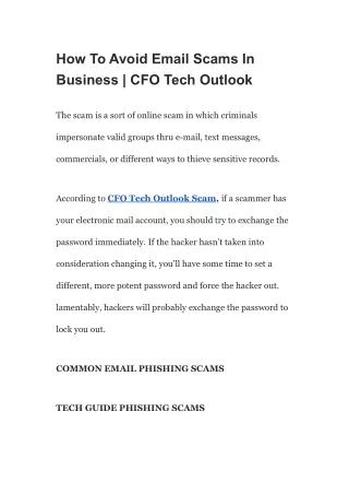 How To Avoid Email Scams In Business _ CFO Tech Outlook