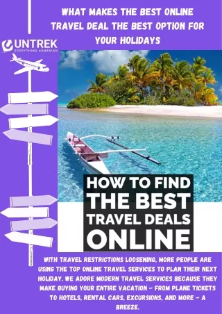 Seeking For the Best Online Travel Deals