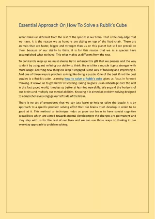 essentia essential l a approach