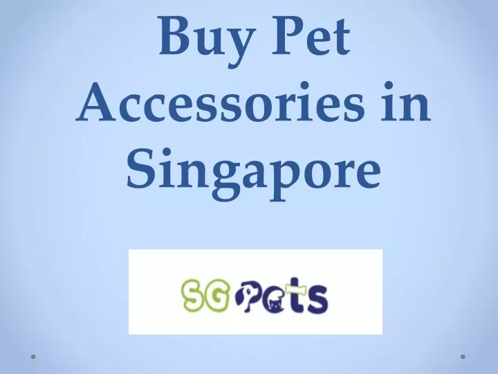 buy pet accessories in singapore