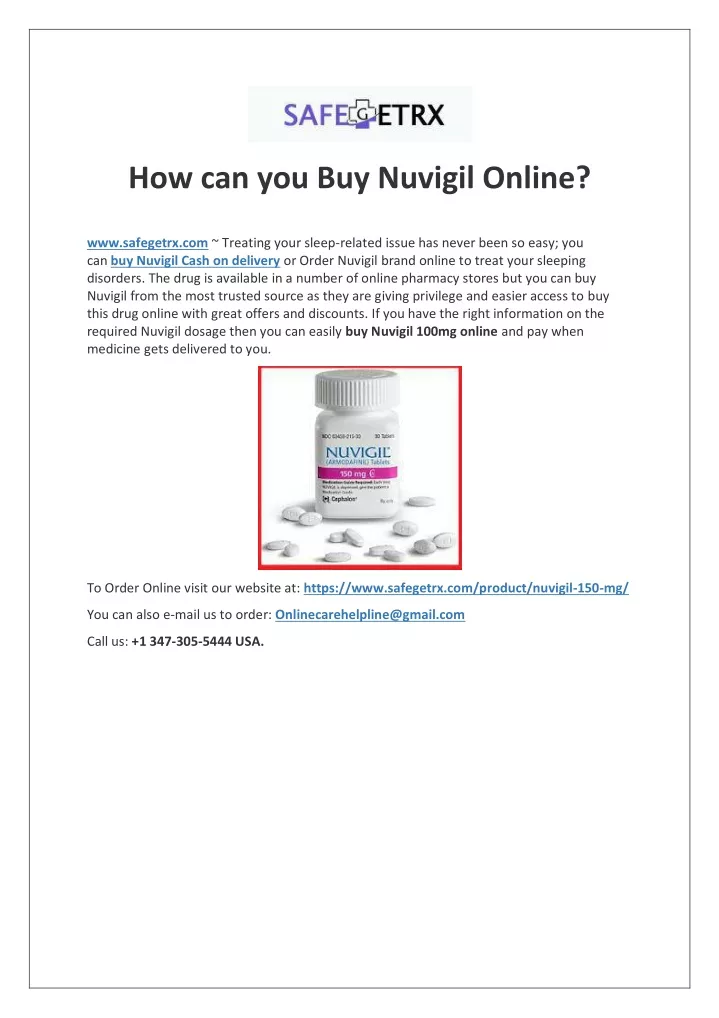 how can you buy nuvigil online