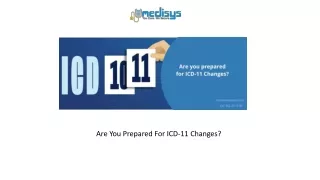are you prepared for icd 11 changes