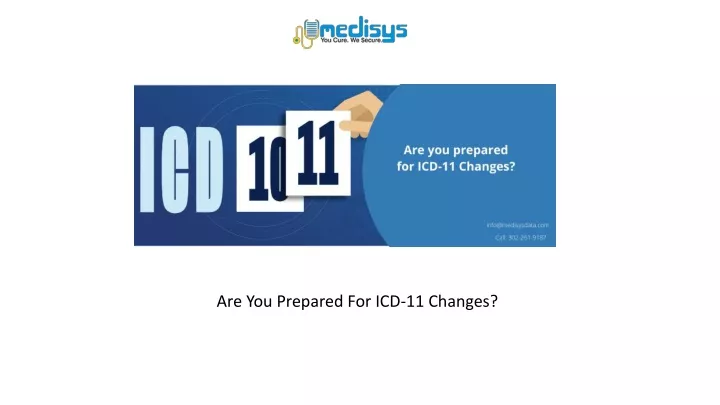 are you prepared for icd 11 changes