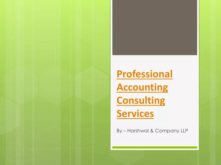 professional accounting consulting services