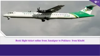 Flight Ticket Booking form Janakpur to pokhara by using khalti.pptx