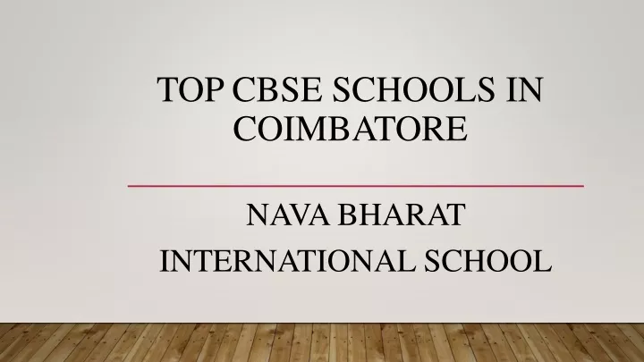 top cbse schools in coimbatore