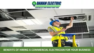 Benefits of Hiring a Commercial Electrician for Your Business