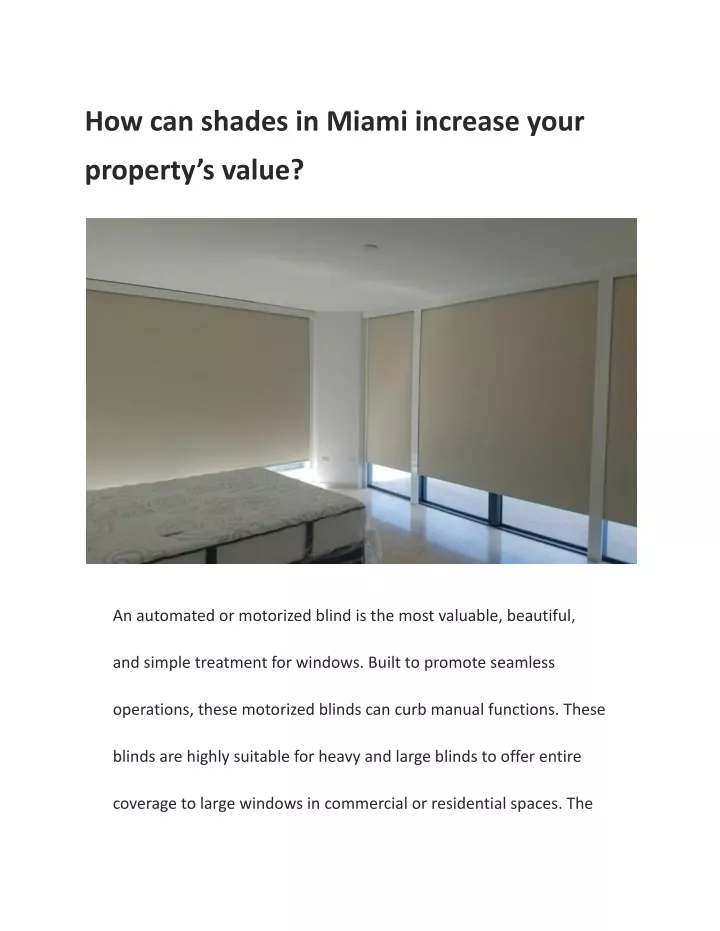 how can shades in miami increase your