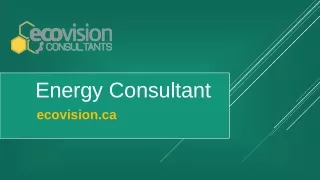 Energy Consultants - ecovision.ca
