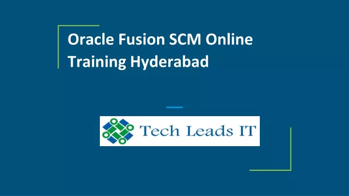 oracle fusion scm online training hyderabad