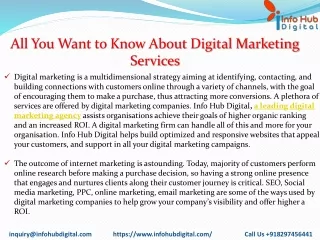 all you want to know about digital marketing services