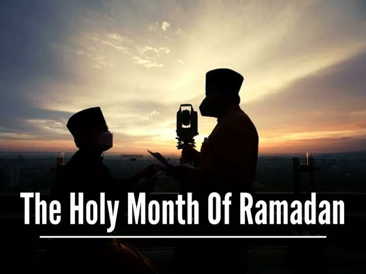 the holy month of ramadan