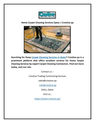 home carpet cleaning services qatar crestive qa