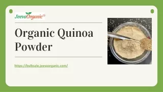 organic quinoa powder