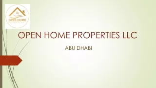 Real Estate Company In Abu Dhabi