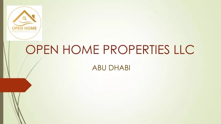 open home properties llc