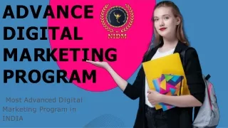 ADVANCE  DIGITAL  MARKETING PPT