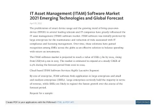 it asset management itam software market 2021