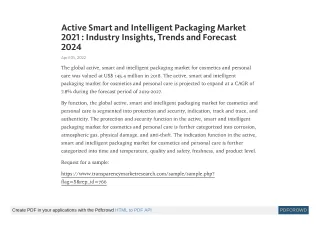 active smart and intelligent packaging market