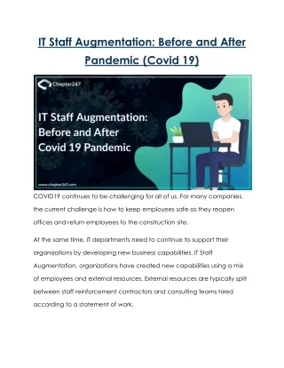 IT Staff Augmentation_ Before and After Pandemic (Covid 19)