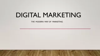 DIGITAL MARKETING PPT