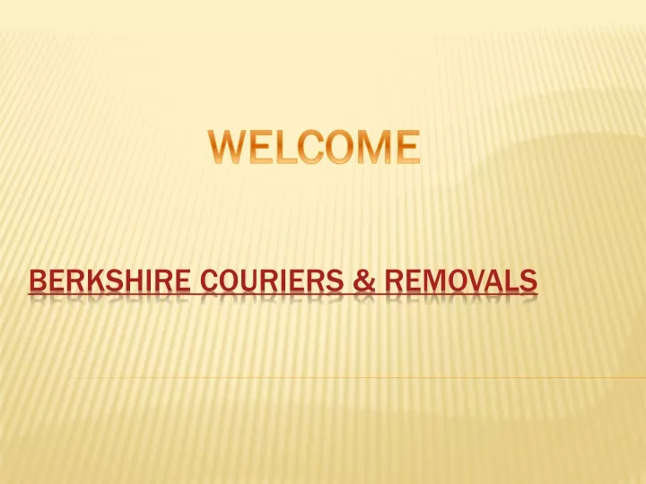 berkshire couriers removals