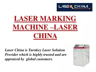 LASER MARKING MACHINE –LASER CHINA