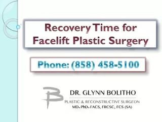 Recovery Time for Facelift Plastic Surgery