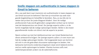 Bellen gmail nederland
