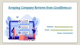 scraping company reviews from goodfirms co