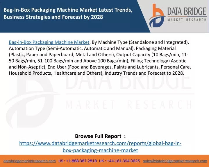bag in box packaging machine market latest trends