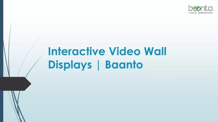 interactive video wall displays baanto