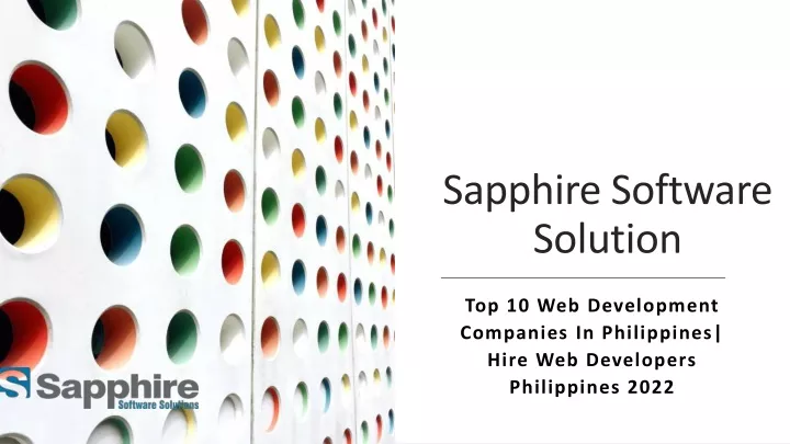 sapphire software solution