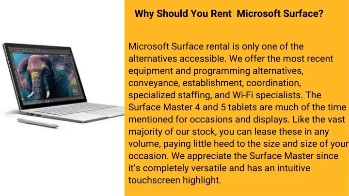 why should you rent microsoft surface