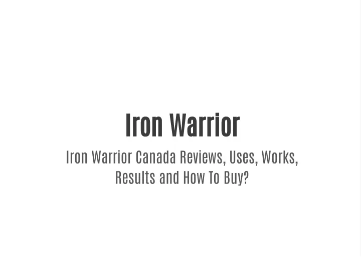 iron warrior