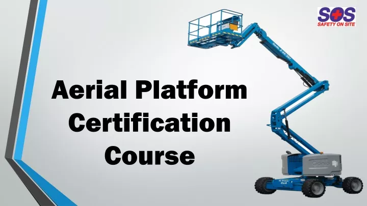 aerial platform certification course