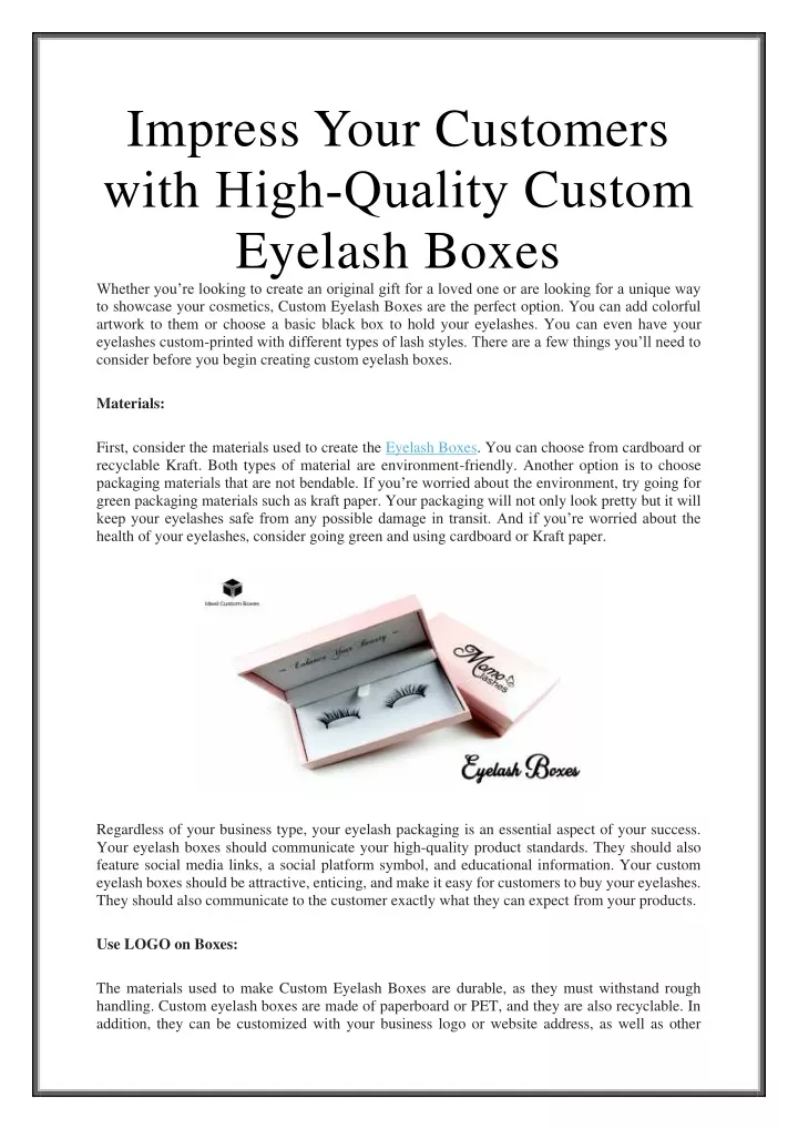 impress your customers with high quality custom