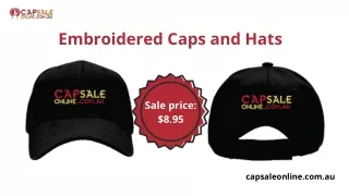 Embroidered Caps and hats